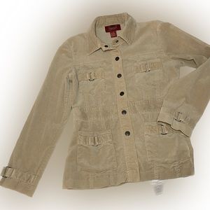 vintage paris blues tan jacket